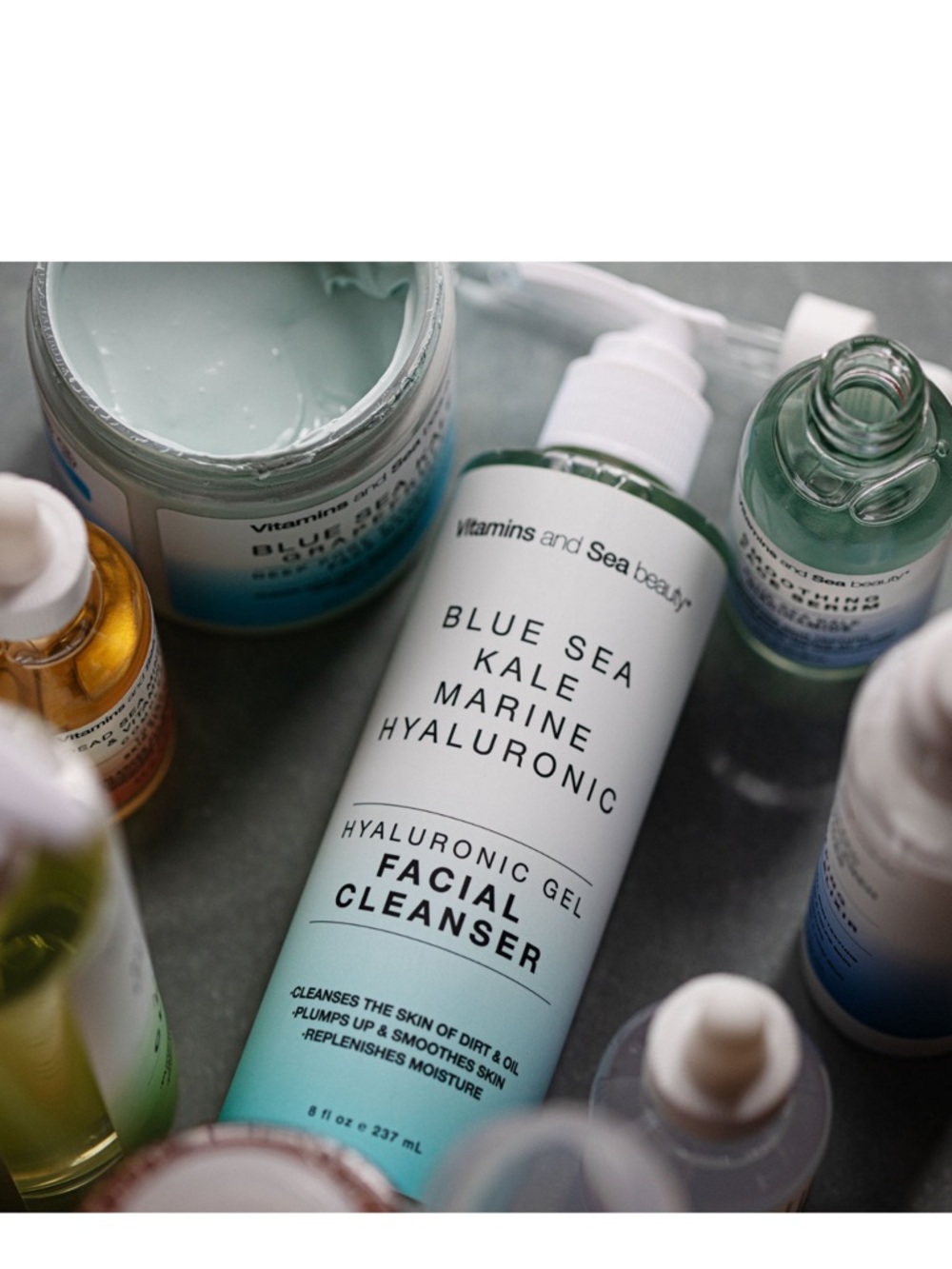 (2) Vitamins and Sea Beauty blue sea Facial Cleanser - Hydrating Gel Cleanser